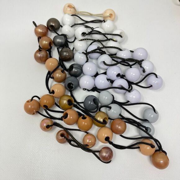 Twin Bead Hair Knocker Pony Tail Holders Bubbles Balls Tie Backs Lot of 156 Sets main image 4